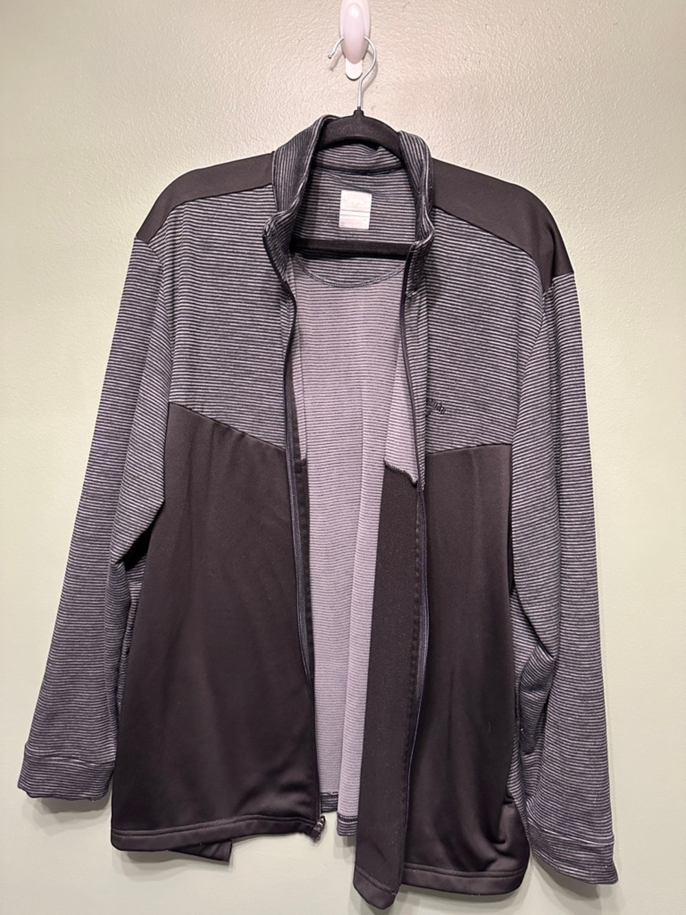 Callaway Men's Charcoal Gray & Light Gray Lightweight Full-Zip Jacket